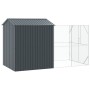 Bird aviary with anti-scratch extension 210x421x247 cm made of steel by , Feet and bird cages - Ref: Foro24-3325156, Price: 9...