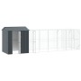 Bird aviary with anthracite extension 210x817x247 cm steel by , Feet and bird cages - Ref: Foro24-3325158, Price: 1,00 €, Dis...