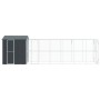 Bird aviary with anthracite extension 210x817x247 cm steel by , Feet and bird cages - Ref: Foro24-3325158, Price: 1,00 €, Dis...