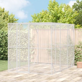 Anthrazitfarbene Vogelvoliere 302x206x214 cm aus Stahl von , Füße und Vogelkäfige - Ref: Foro24-3325161, Preis: 386,51 €, Rab...