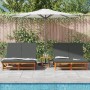 Doppel-Sonnensofa mit Rädern und Kissen aus Akazienholz von , Liegen - Ref: Foro24-3325189, Preis: 426,36 €, Rabatt: %