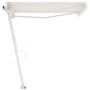 Cremefarbene einziehbare manuelle Fußmarkise 350 x 250 cm von vidaXL, Markisen - Ref: Foro24-3069517, Preis: 504,97 €, Rabatt: %