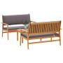 3-Piece Garden Sofa Set with Solid Acacia Wood Cushions by , Outdoor sofas - Ref: Foro24-3325230, Price: 345,19 €, Discount: %