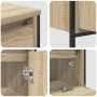 3-teiliges Badmöbel-Set aus Sonoma-Eichenholz von , Badezimmerwaschtische - Ref: Foro24-3328360, Preis: 189,18 €, Rabatt: %