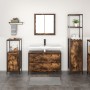 3-piece bathroom furniture set in smoked oak and crafted wood by , bathroom vanities - Ref: Foro24-3328361, Price: 190,60 €, ...