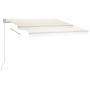 Cremefarbene einziehbare manuelle Fußmarkise 350 x 250 cm von vidaXL, Markisen - Ref: Foro24-3069517, Preis: 522,94 €, Rabatt: %