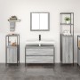 3-Piece Sonoma Gray Bathroom Furniture Set in Crafted Wood by , bathroom vanities - Ref: Foro24-3328362, Price: 193,25 €, Dis...