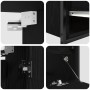 VidaXL 5-teiliges Badmöbel-Set aus schwarzem Eichenholz von , Badezimmermöbel - Ref: Foro24-3328369, Preis: 331,73 €, Rabatt: %