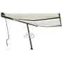 Toldo manual retráctil con LED color crema 400x350 cm by vidaXL, Awnings - Ref: Foro24-3069822, Price: 535,26 €, Discount: %