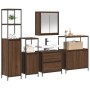 5-teiliges Badmöbel-Set aus braunem Eichenholz von , Badezimmermöbel - Ref: Foro24-3328373, Preis: 317,30 €, Rabatt: %