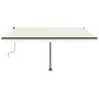 Toldo manual retráctil con LED color crema 400x350 cm by vidaXL, Awnings - Ref: Foro24-3069822, Price: 534,69 €, Discount: %