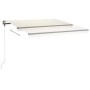Toldo manual retráctil con LED color crema 400x350 cm by vidaXL, Awnings - Ref: Foro24-3069822, Price: 534,69 €, Discount: %