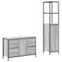 2-teiliges Badezimmermöbel-Set Sonoma Grey aus aufwendigem Holz von , Badezimmerwaschtische - Ref: Foro24-3328377, Preis: 166...