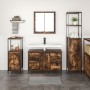 3-teiliges Badmöbel-Set aus Holz aus geräucherter Eiche von , Badezimmerwaschtische - Ref: Foro24-3328381, Preis: 207,26 €, R...