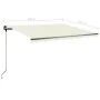 Toldo manual retráctil con LED color crema 400x350 cm by vidaXL, Awnings - Ref: Foro24-3069822, Price: 535,26 €, Discount: %
