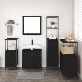Conjunto de Muebles de Baño de 5 Piezas en Madera de Roble Negro de , Tocadores de baño - Ref: Foro24-3328384, Precio: 318,86...