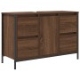 3-teiliges Badmöbel-Set - Braune Eiche Crafted Wood von , Badezimmerwaschtische - Ref: Foro24-3328383, Preis: 214,45 €, Rabat...