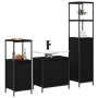Mobiliario de Baño de 3 Piezas Roble Negro Madera Elaborada de , Tocadores de baño - Ref: Foro24-3328394, Precio: 180,05 €, D...