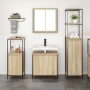3-Piece Sonoma Oak Engineered Wood Bathroom Furniture Set by , bathroom vanities - Ref: Foro24-3328395, Price: 169,15 €, Disc...