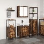 3-teiliges Badmöbel-Set aus geräucherter Eiche - Verbundholz von , Badezimmerwaschtische - Ref: Foro24-3328396, Preis: 167,43...