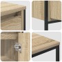 3-Piece Sonoma Oak Engineered Wood Bathroom Furniture Set by , bathroom vanities - Ref: Foro24-3328395, Price: 169,15 €, Disc...