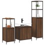 3-teiliges Badmöbel-Set aus Holz aus brauner Eiche von , Badezimmerwaschtische - Ref: Foro24-3328398, Preis: 174,14 €, Rabatt: %