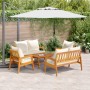 5-teiliges Bistro-Set mit Kissen aus massivem Akazienholz von , Outdoor-Sofas - Ref: Foro24-3328609, Preis: 510,33 €, Rabatt: %