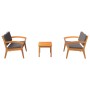 3-piece bistro set with cushions - Solid acacia wood by , Outdoor sofas - Ref: Foro24-3328616, Price: 322,48 €, Discount: %