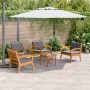 5-Piece Bistro Set with Cushions - Solid Acacia Wood by , Outdoor sofas - Ref: Foro24-3328620, Price: 365,89 €, Discount: %