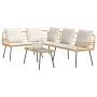2-Piece Garden Sofa Set with Natural Rattan Cushions by , Outdoor sofas - Ref: Foro24-3328649, Price: 289,25 €, Discount: %