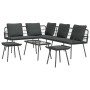4-teiliges Gartensofa-Set mit schwarzen Kissen aus synthetischem Rattan von , Outdoor-Sofas - Ref: Foro24-3328650, Preis: 329...