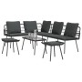 4-teiliges Gartensofa-Set mit schwarzen Kissen aus synthetischem Rattan von , Outdoor-Sofas - Ref: Foro24-3328650, Preis: 329...