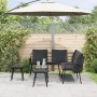 4-teiliges Gartensofa-Set mit schwarzen Kissen aus synthetischem Rattan von , Outdoor-Sofas - Ref: Foro24-3328650, Preis: 329...