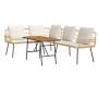 2-teilige Gartensofagarnitur mit Kissen aus natürlichem Polypropylen-Rattan von , Outdoor-Sofas - Ref: Foro24-3328653, Preis:...