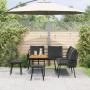 4-teiliges Gartensofa-Set mit schwarzen Rattan-Polyester-Kissen von , Outdoor-Sofas - Ref: Foro24-3328654, Preis: 348,20 €, R...