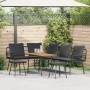 4-teiliges Gartensofa-Set mit schwarzen Rattan-Polyester-Kissen von , Outdoor-Sofas - Ref: Foro24-3328654, Preis: 348,20 €, R...