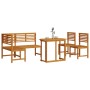 4-teiliges Garten-Esszimmerset - massives Akazienholz von , Gartenbänke - Ref: Foro24-3328689, Preis: 430,99 €, Rabatt: %