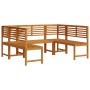 5-teiliges Gartenmöbel-Set aus massivem Akazienholz von , Gartenbänke - Ref: Foro24-3328690, Preis: 453,77 €, Rabatt: %