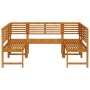 5-teiliges Gartenmöbel-Set aus massivem Akazienholz von , Gartenbänke - Ref: Foro24-3328690, Preis: 453,77 €, Rabatt: %