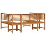 5-teiliges Gartenmöbel-Set aus massivem Akazienholz von , Gartenbänke - Ref: Foro24-3328690, Preis: 453,77 €, Rabatt: %