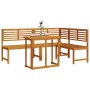 3-Piece Garden Bistro Set in Solid Acacia Wood by , garden benches - Ref: Foro24-3328692, Price: 414,21 €, Discount: %