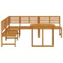 4-Piece Acacia Garden Dining Set by , garden benches - Ref: Foro24-3328693, Price: 513,86 €, Discount: %