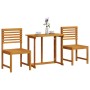 3-Piece Solid Acacia Wood Garden Bistro Set by , Garden tables - Ref: Foro24-3328694, Price: 213,49 €, Discount: %