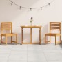 3-Piece Solid Acacia Wood Garden Bistro Set by , Garden tables - Ref: Foro24-3328694, Price: 213,49 €, Discount: %