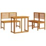 4-teiliges Garten-Esszimmerset aus massivem Akazienholz von , Gartentische - Ref: Foro24-3328695, Preis: 312,83 €, Rabatt: %