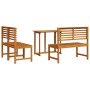 4-teiliges Garten-Esszimmerset aus massivem Akazienholz von , Gartentische - Ref: Foro24-3328695, Preis: 312,83 €, Rabatt: %