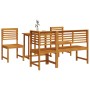 5-Piece Garden Dining Set made of Solid Acacia Wood by , Garden tables - Ref: Foro24-3328696, Price: 383,67 €, Discount: %