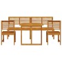 5-Piece Solid Acacia Wood Garden Dining Set by , Garden tables - Ref: Foro24-3328698, Price: 411,68 €, Discount: %
