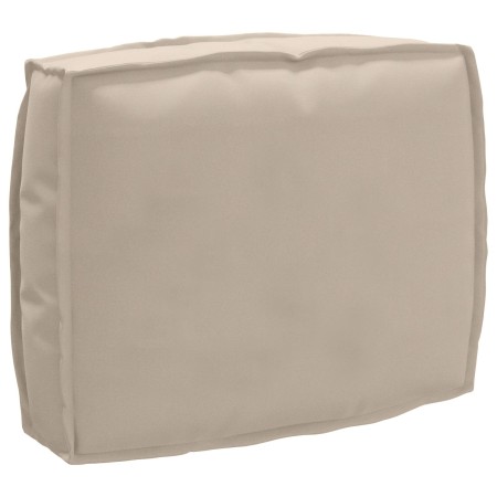 Juego de Cojines de Pallet Set de 2 Taupe Tela de poliéster