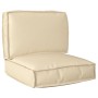 Set de Cojines de Palet 2 Piezas Beige Poliéster de , Cojines para sillas y sofás - Ref: Foro24-3329052, Precio: 58,09 €, Des...
